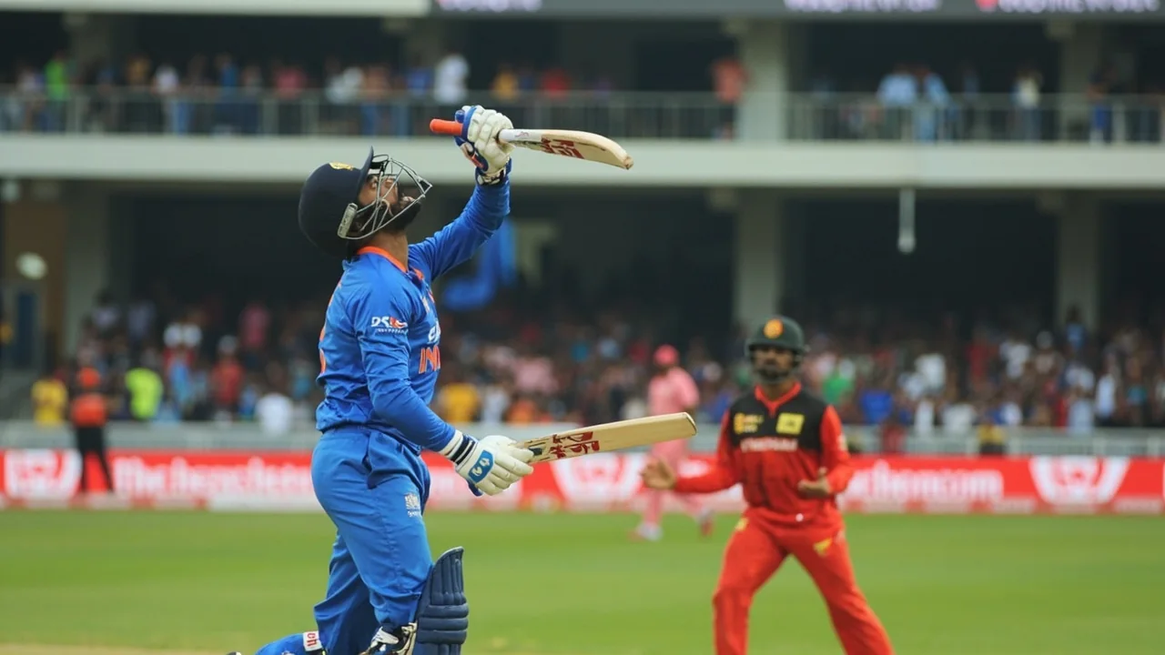 Stadium overview linked from latest news card for the third India-Zimbabwe T20I at Harare